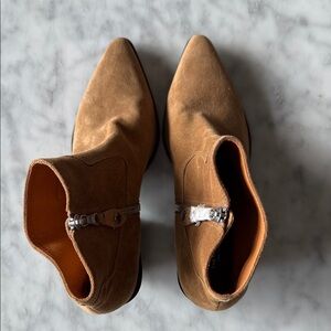 rag & bone Tan Suede Heeled Boots size 40